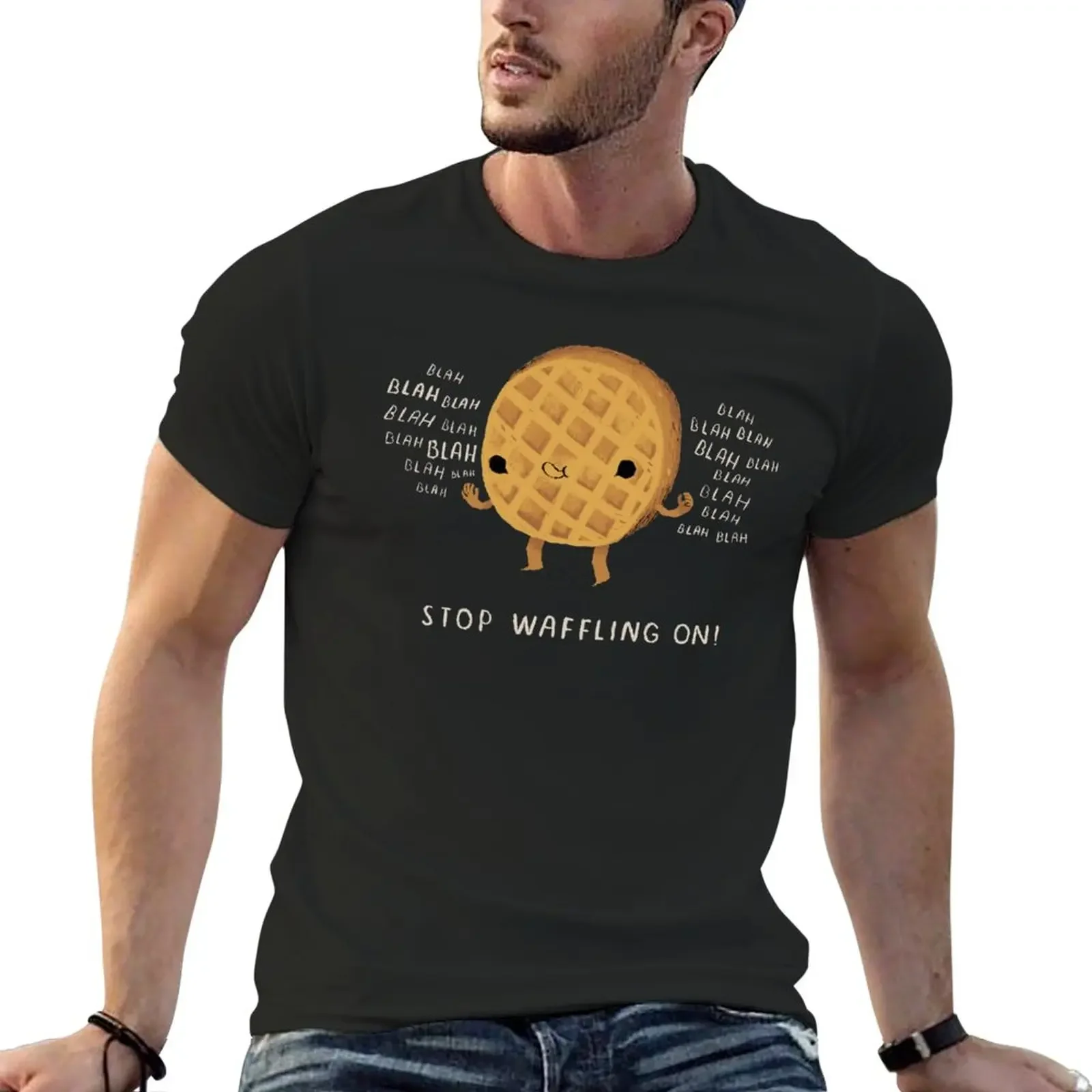

stop waffling on T-Shirt plus size tops summer tops quick drying new edition mens workout shirts