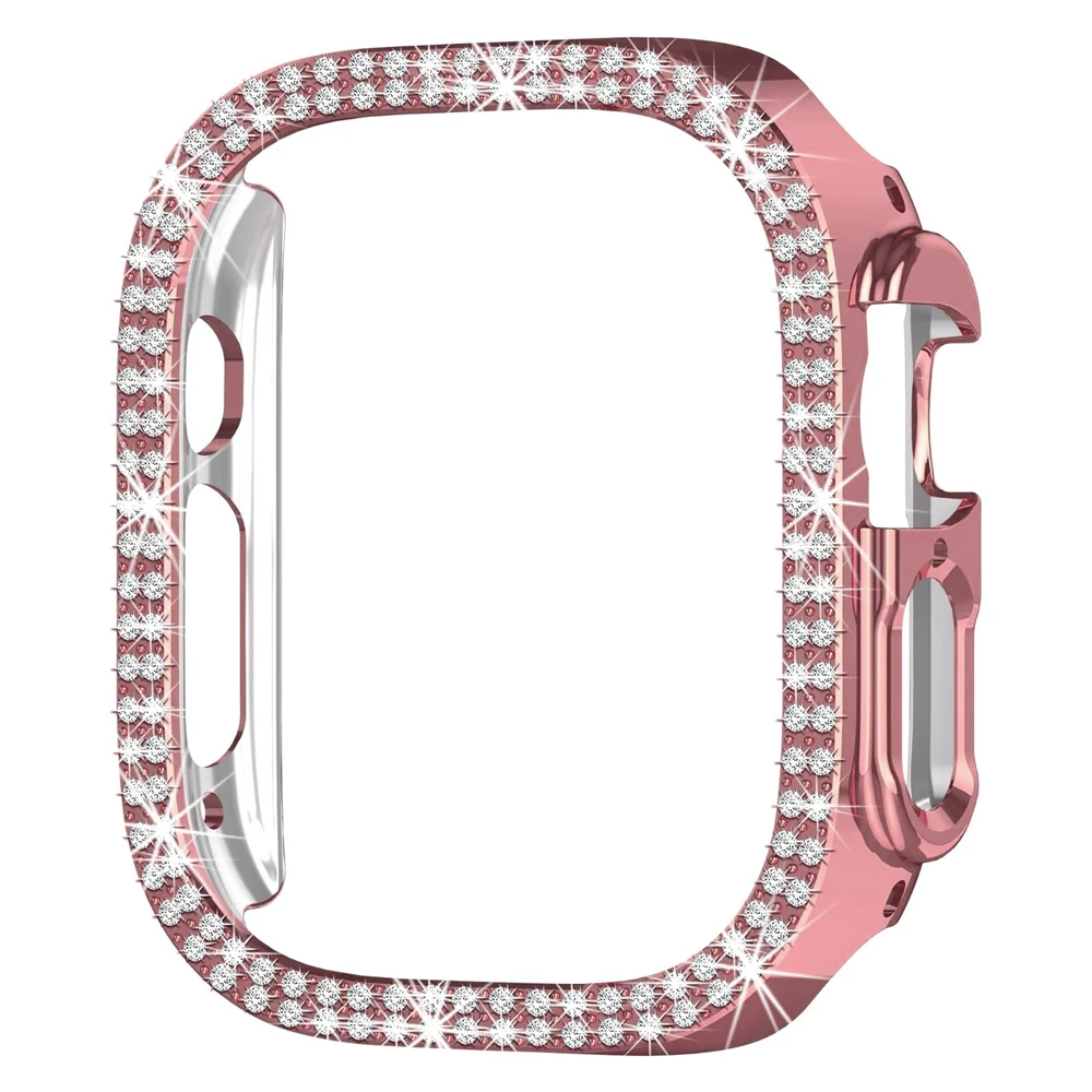 Diamond Hard Cover for Apple Watch – Elegant Protective Bumper Frame