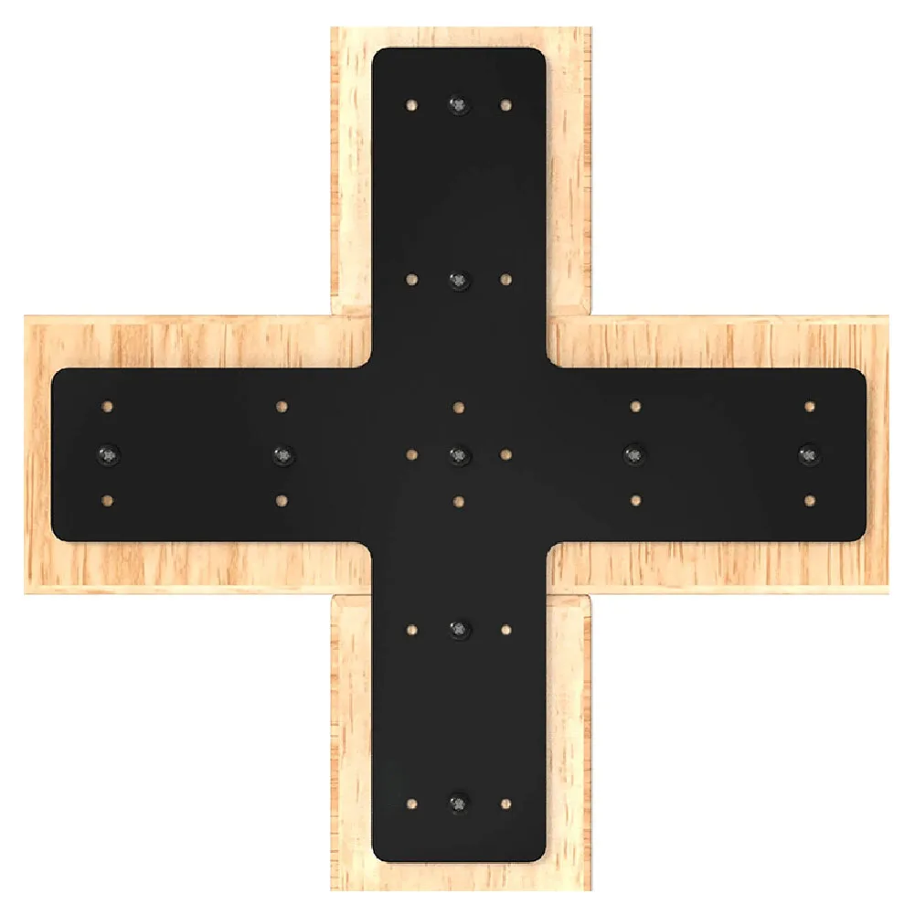 

Heavy Duty Cross Mending Plate 14 X 14 Structure Steel Maximum Durability Easy Installation Rust Resistant Coating