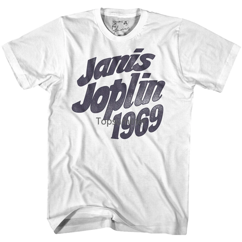 

Janis Joplin Live Woodstock 1969 Men'S T Shirt Retro Rock Star Vintage Logo Tee