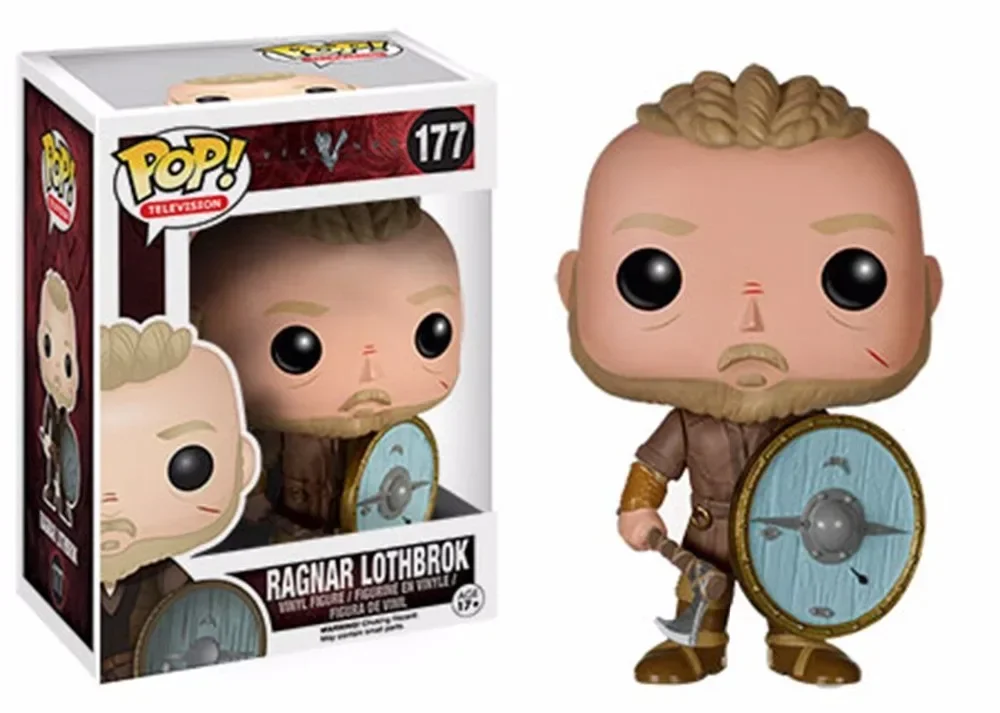 thumbnail image 5 of Figuras Funko Pop Juguetes Acción Vikingos 178# LAGERTHA 177# RAGNAR LOTHBROK Seer #181 Modelo coleccionable Muñeca de vinilo para regalo de niños, 5 of 5