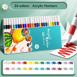 Vibrant Acrylic Paint Art Marker Set (24 Colors)