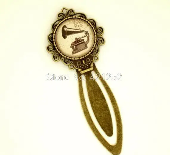 

12pcs Gramaphone inspired Bookmark Classical Music Bookmark music Lover Gift