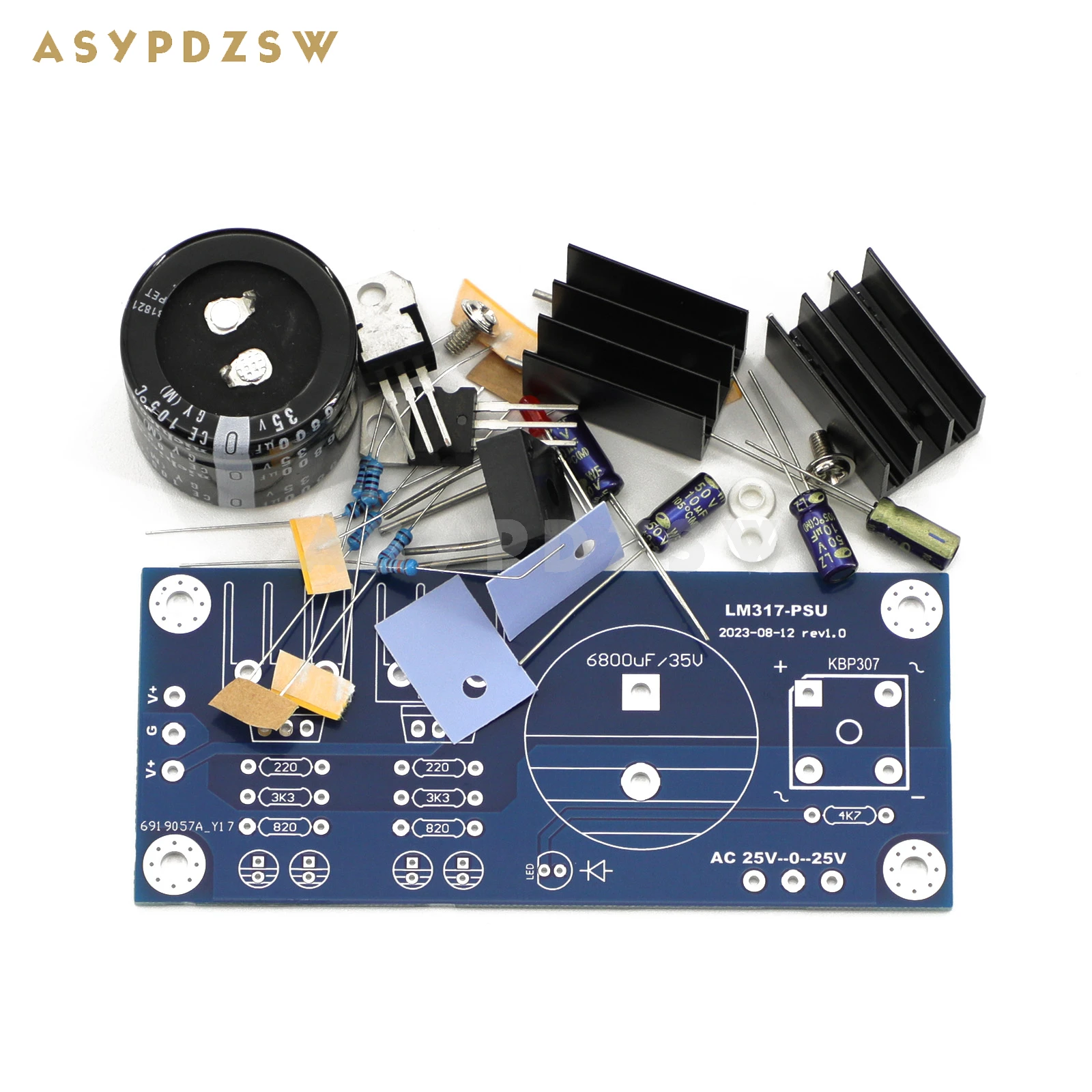 LM317-NAIM HICAP Regulated power supply DIY Kit/Finished board For NAIM Phono amplifier 24V+24V