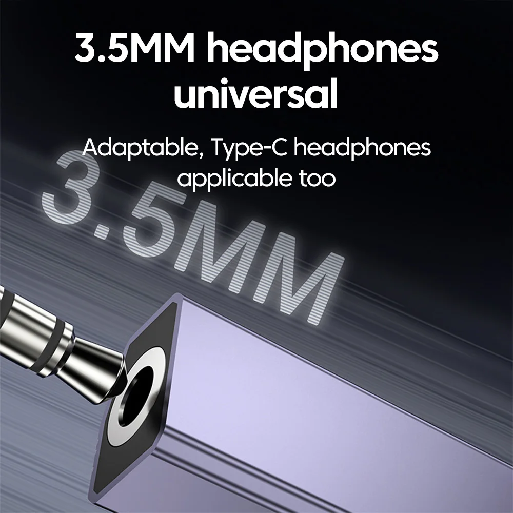 Type C Audio Adapter 3.5MM Headphones Universal Wired Control Converter for iphone 15 16 Samsung Tablets Computer Connector