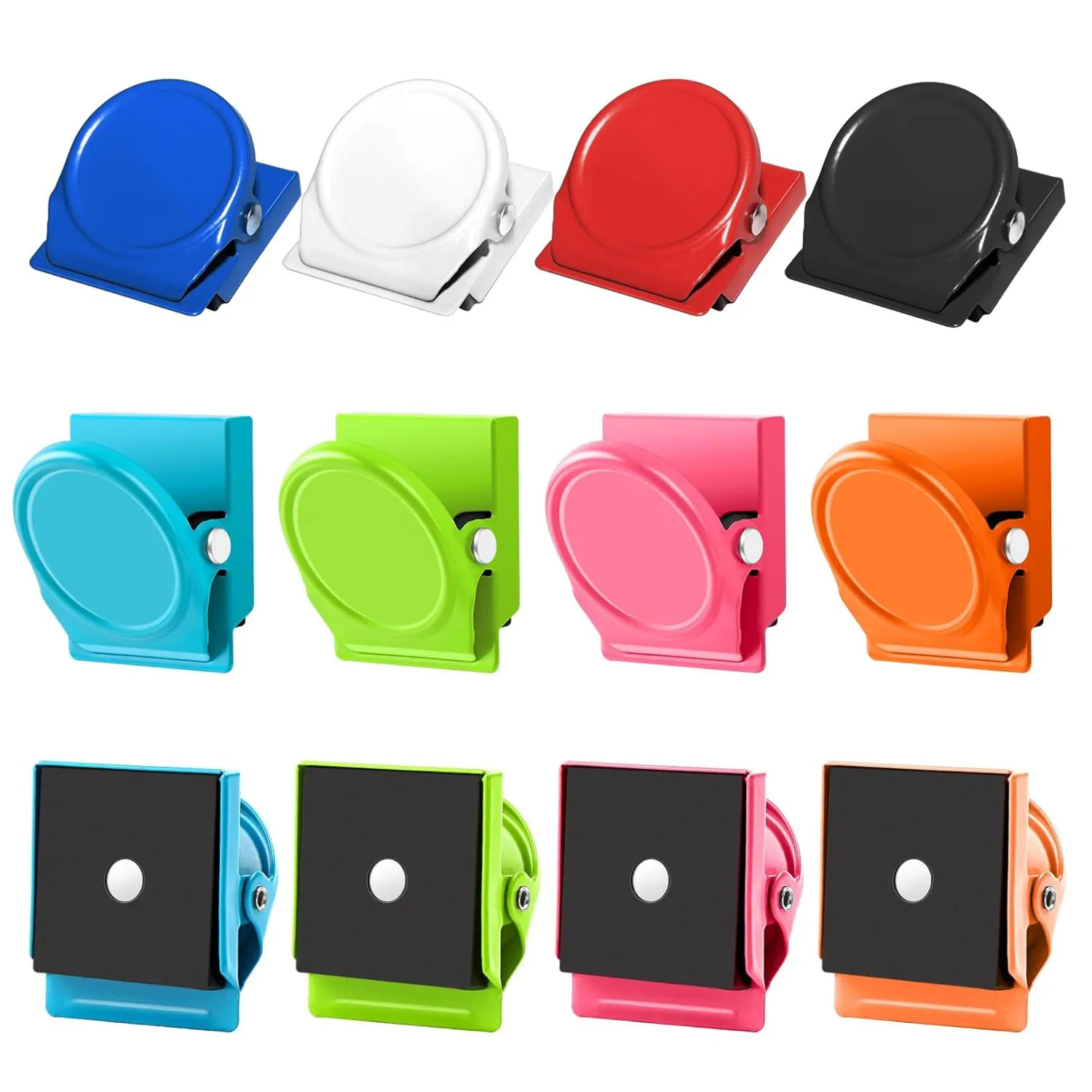 4/6/10Pcs Color Magnetic Metal Clips Heavy Duty Magnet Holders for Fridge Whiteboard Wall Memo Note Clip Paper Clamp for Home paper clips metal clamp clips