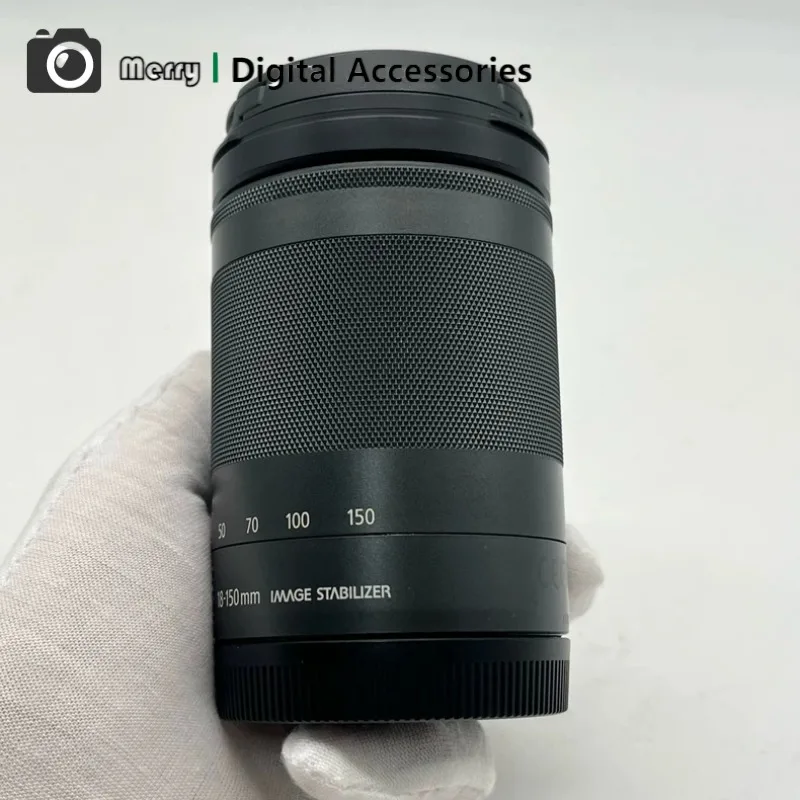 95% 새 상품 EF-M 18-150mm f3.5-6.3 IS STM 손떨림 방지 여행용 인물 사진 풍경 사진 렌즈 (캐논 M50 M6 M3 M5 M100 M200 호환)