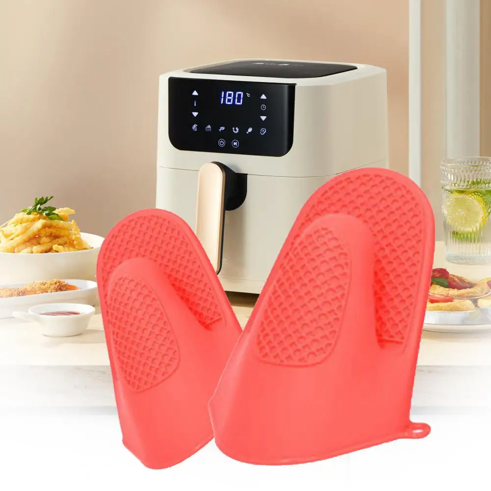 1 Pc Thickened Anti-scalding Microwave Mitten Silicone Household Kitchen Silicone Baking Accessories silicone oven mitts kitchen gloves silicone oven gloves silicone oven protector