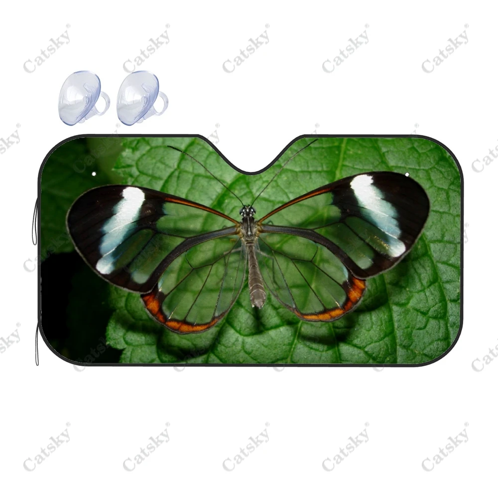 

Автомобильный солнцезащитный козырек-бабочка, аксессуары для интерьера, складной солнцезащитный козырек с УФ-рисунком, подарок, солнцезащитный козырек