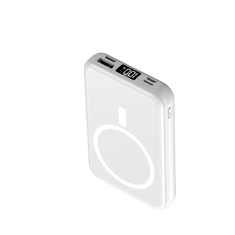 10000mAh 磁気パワーバンク外部バッテリーポータブルワイヤレス充電器 Apple magsafe パワーバンクスペアバッテリー 3 ケーブル付き