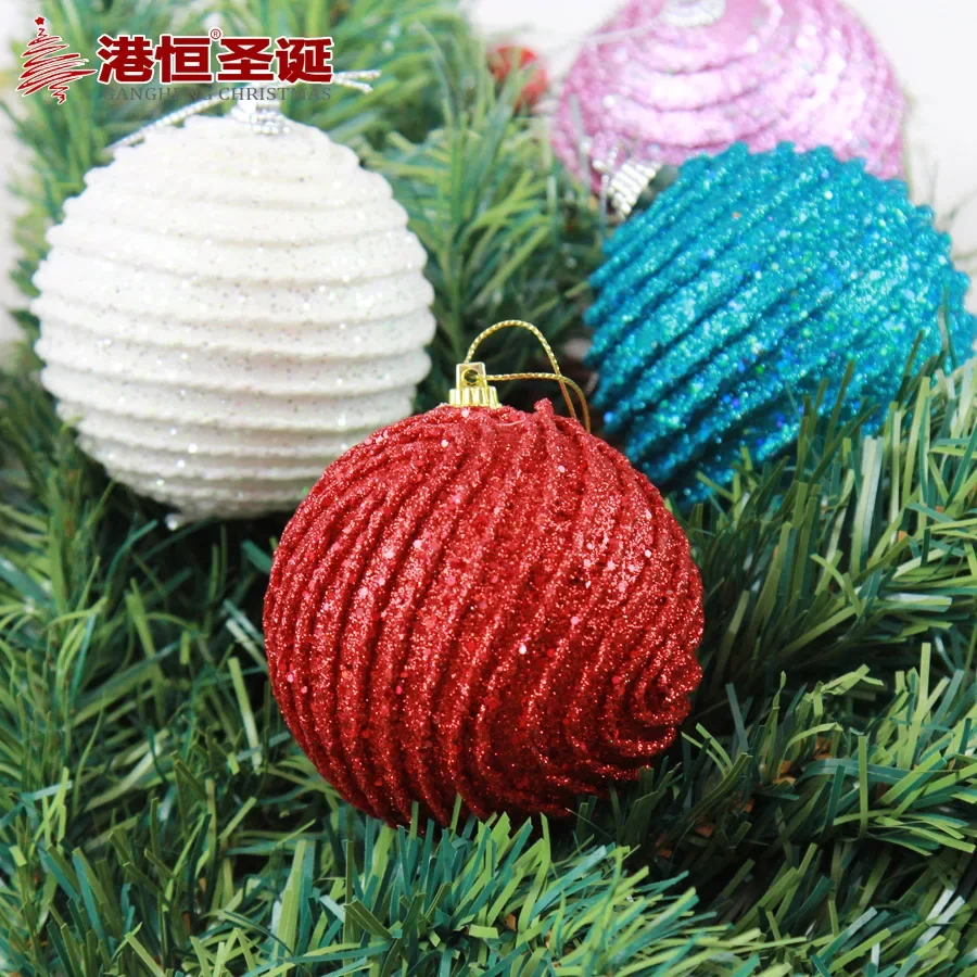 

Рождественское украшение, украшение для рождественской елки, 8 см, украшение для рождественской елки в белую полоску, подвеска