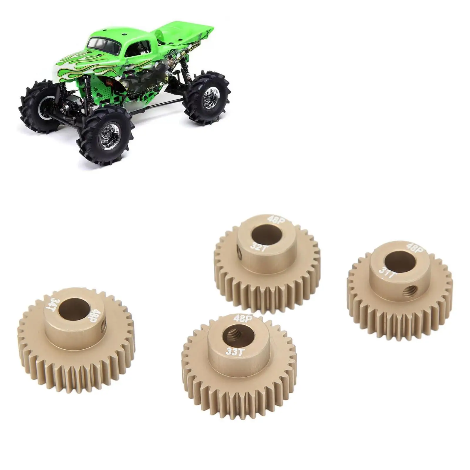 Sprocket Motor Gear Lightweight 110 Aviation Aluminum Alloy Anti Rust 48DP 0.53M Roller Chain Drive Sprocket for rc Car