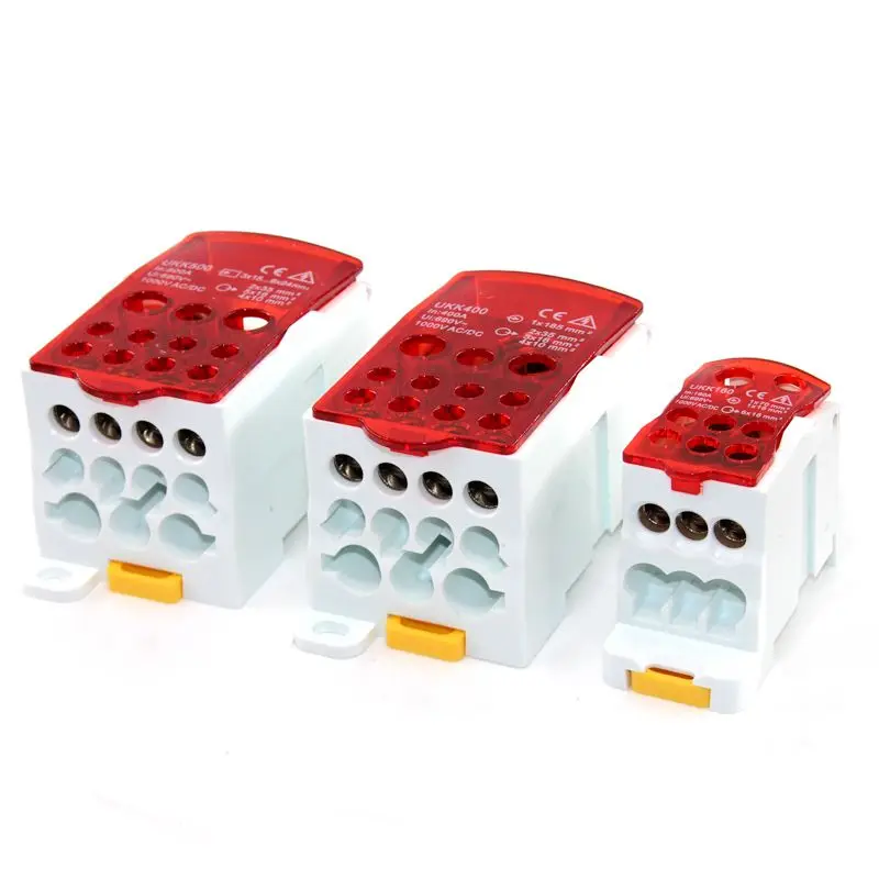 Din Rail Terminal Block Distribution Power Wire Electrical Connector Split Junction Box