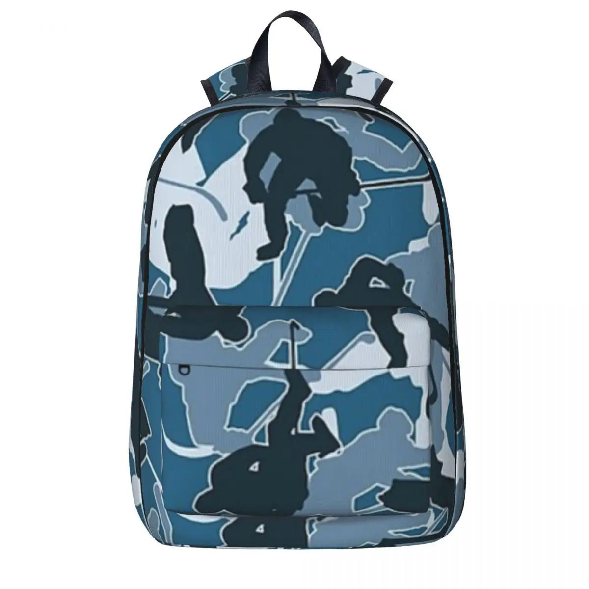 

Ice Hockey Player Camo URBAN BLUE Backpacks Boys Girls Bookbag Students School Bags Kids Rucksack Laptop Rucksack Shoulder Bag