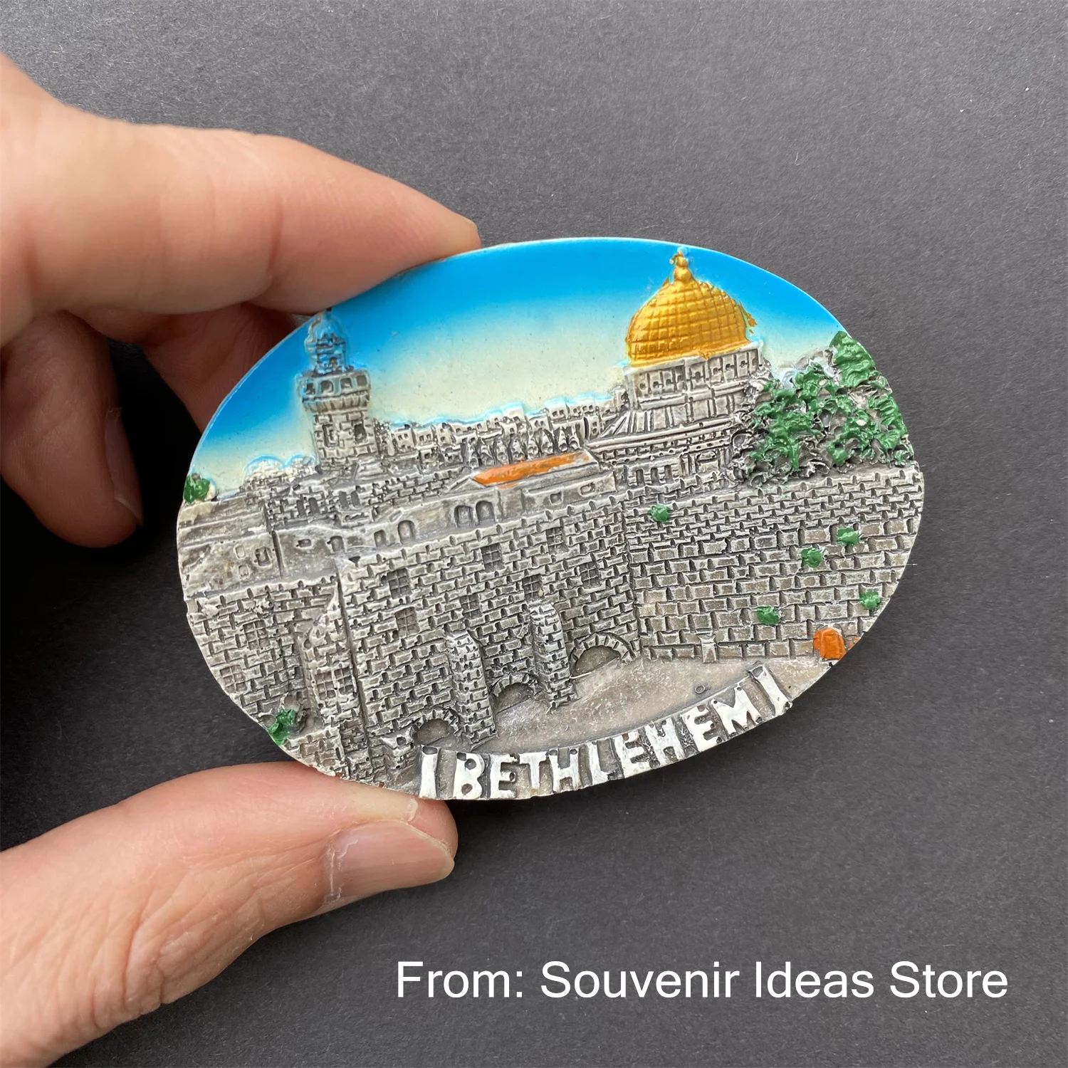 Palestine Bethlehem Tourist Travel Souvenir 3D Resin Refrigerator Fridge  Magnet Home Decor