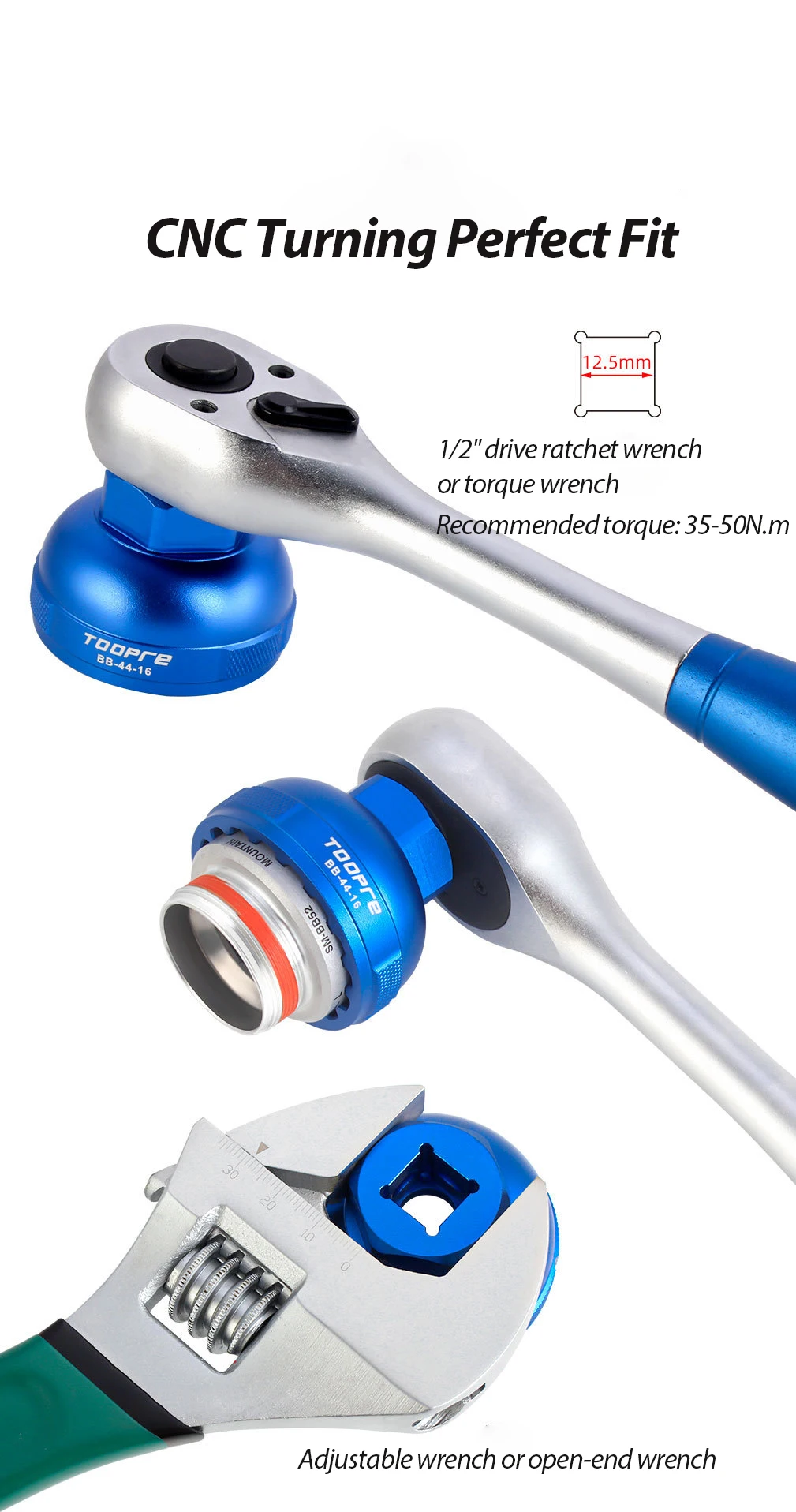 Fahrrad 12-Notch 16-Notch Tretlager-Entfernungs- und Installationswerkzeug 39/41/44/46/49 mm – Detail 8