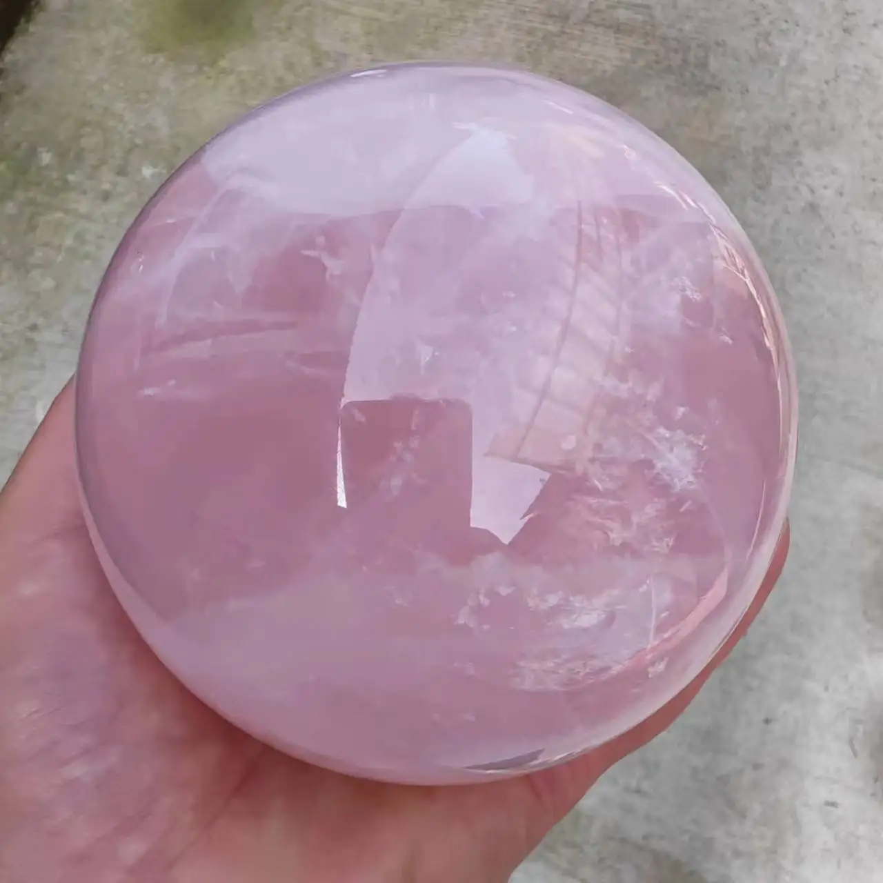 1pcNatural Rose Quartz ball Crystal Reiki Healing home office decorative craft gifts 4