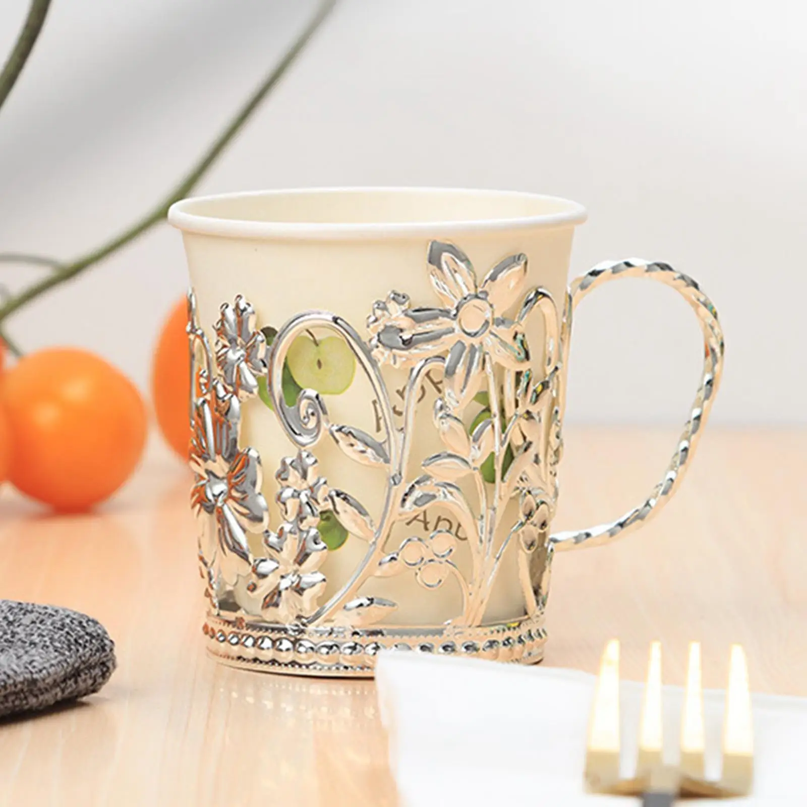 ReusableDisposableCupHolderProtectorCoverAluminumAlloyforBar