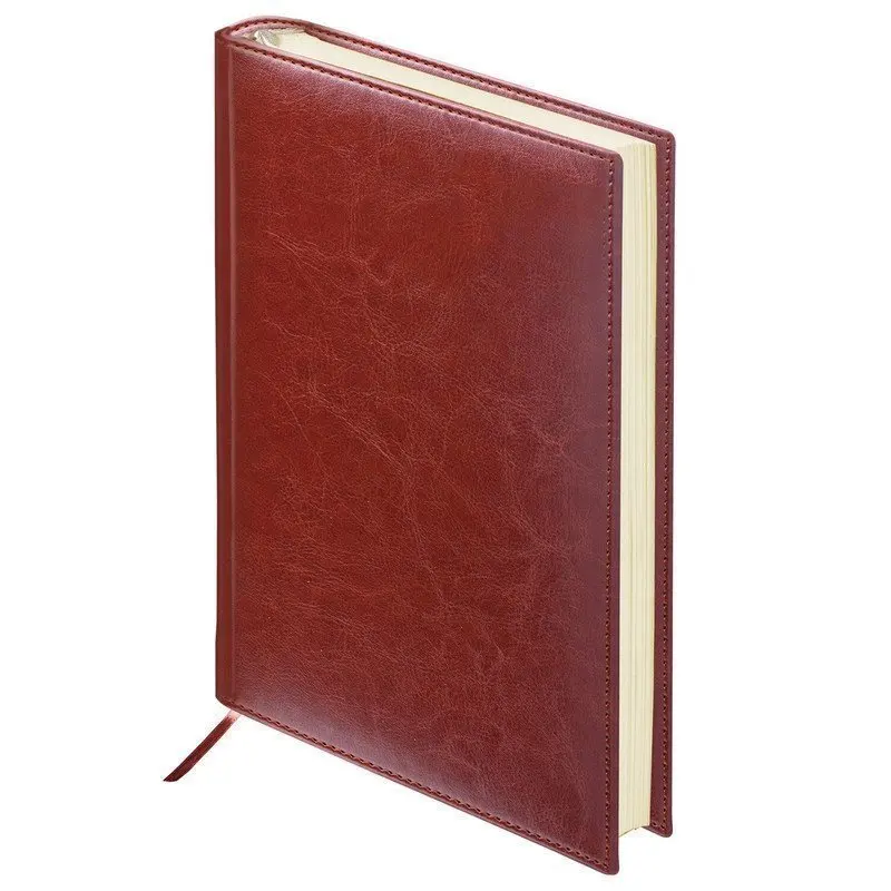 Diary brauberg (Brown) undated A6 100x150mm &quotImperial&quot under smooth skin 160 liters. Brown |