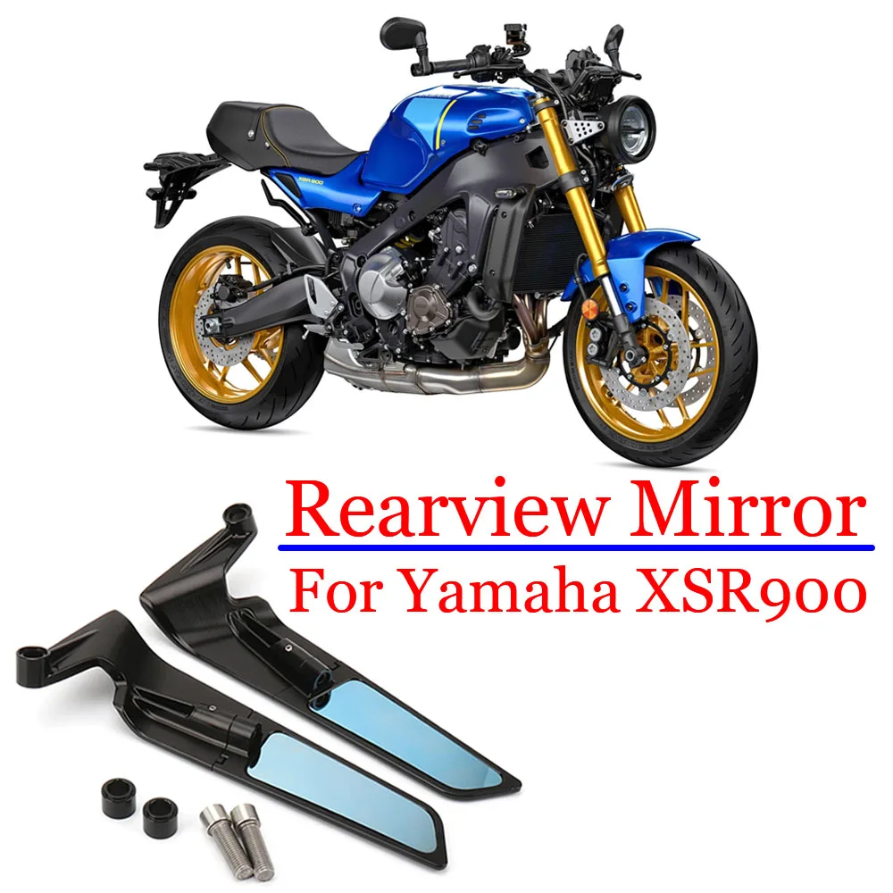 

Зеркало заднего вида для мотоцикла Yamaha XSR900 XSR 900 2022 2023, регулируемое вращение, новое алюминиевое боковое зеркало заднего вида