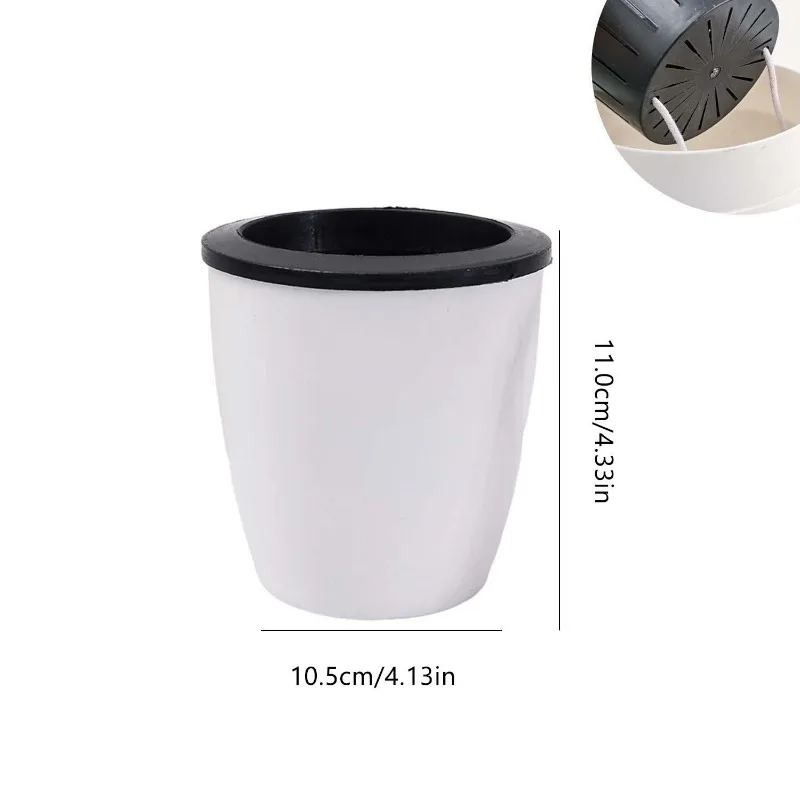 Self-Watering Indoor Planter Pots with Cotton Rope System