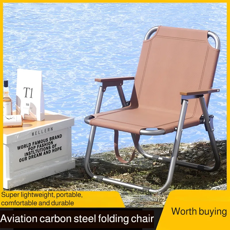 Chaise pêche pliable aluminium avec tapis antidérapant - Siège oxford résistant pour pêche camping plage