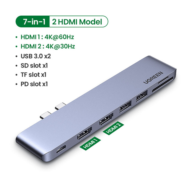 USB C Hub For MacBook Pro Air USB Type C HDMI HUB for MacBook Pro Air Adapter Thunderbolt 3 Dock USB C 3.1 USB HUB