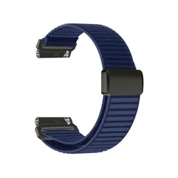 Elastic Nylon Sports Adjustable Band - 18/20/22mm Strap - 20mm (Blue)