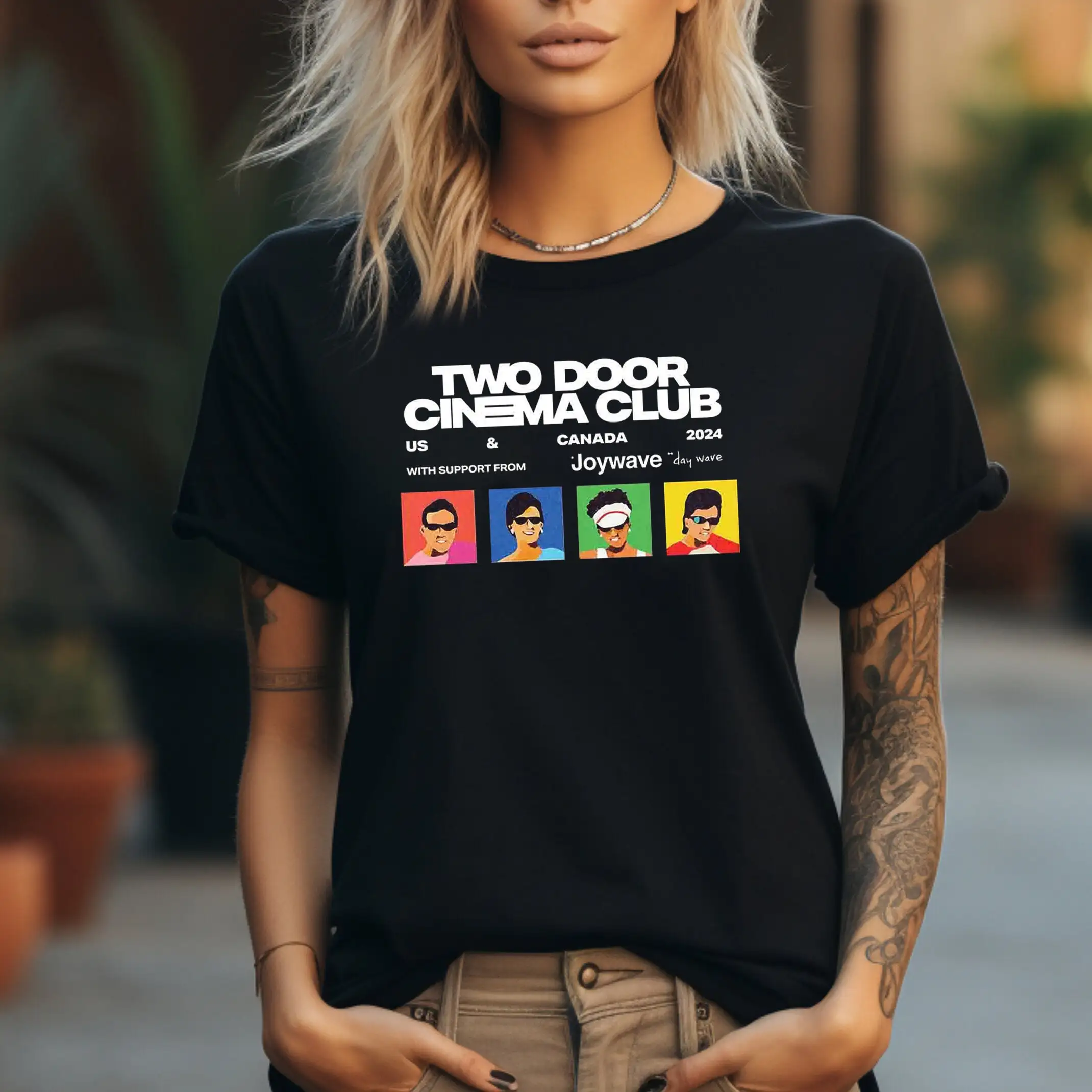 Maglietta del tour Two Door Cinema Club 2023 2024 Band Fan Concerto Full Size_voghion.com