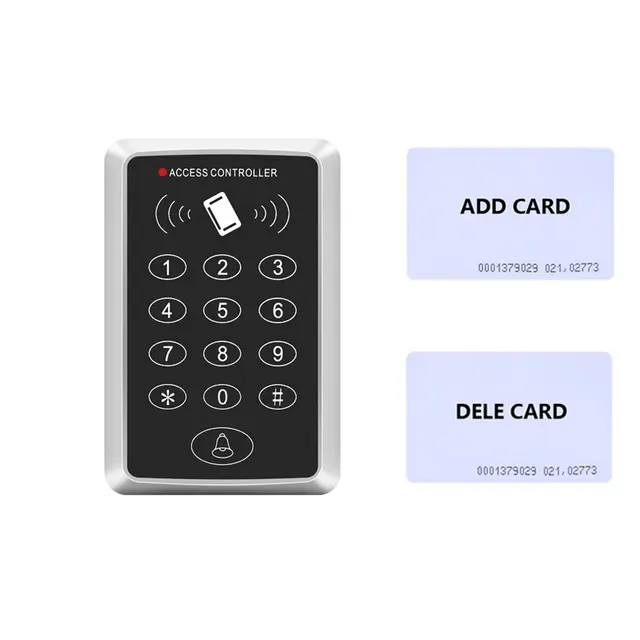 Standalone Access Control System 125Khz ID Card Keypad Button Single Door Access Controller 2pcs Mother Card 2