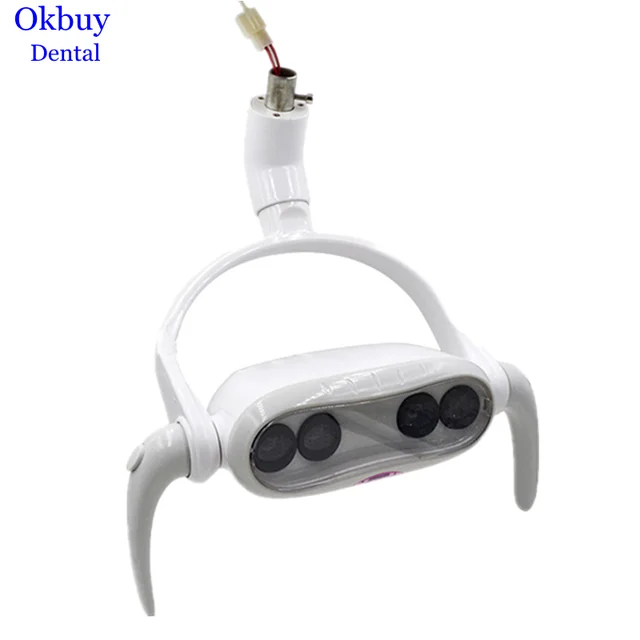 Portable Dental Oral Lamp Sensor Control 4 LED Bulbs Oral 0perating Brightness Adjustable Light For Dental Chair Dental Lamp
