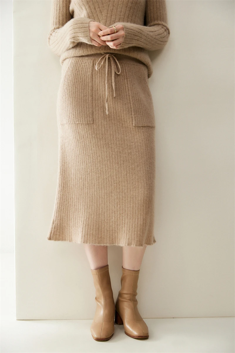 Yoyoselect Cashmere Skirt - Fabric Texture