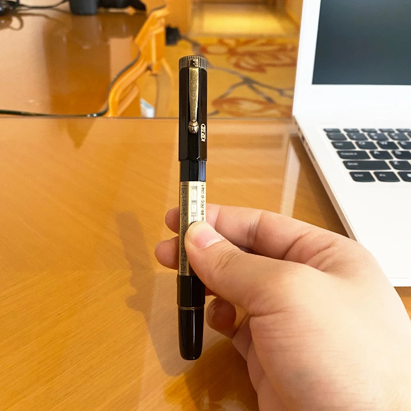 

100% Brand New Luxury Black Classic Fountain Ball Ball Pen Signature Pen Office School Writing Supplies Office Stationery 58860
