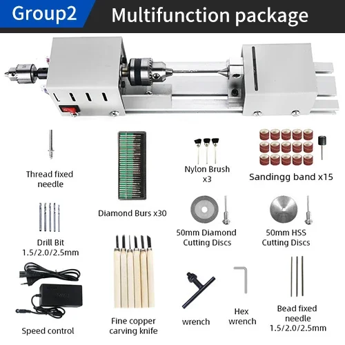 آلة خراطة خشب كهربائية صغيرة، مصممة لأغراض الديكور...