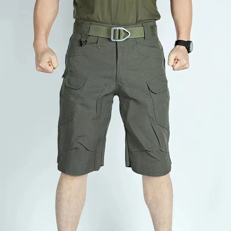 Men M-6XL Ripstop Outdoor Cargo Tactical Shorts Summer Waterproof Urban Shorts Trekking Camping Hiking Climbing Panttdoor Sport