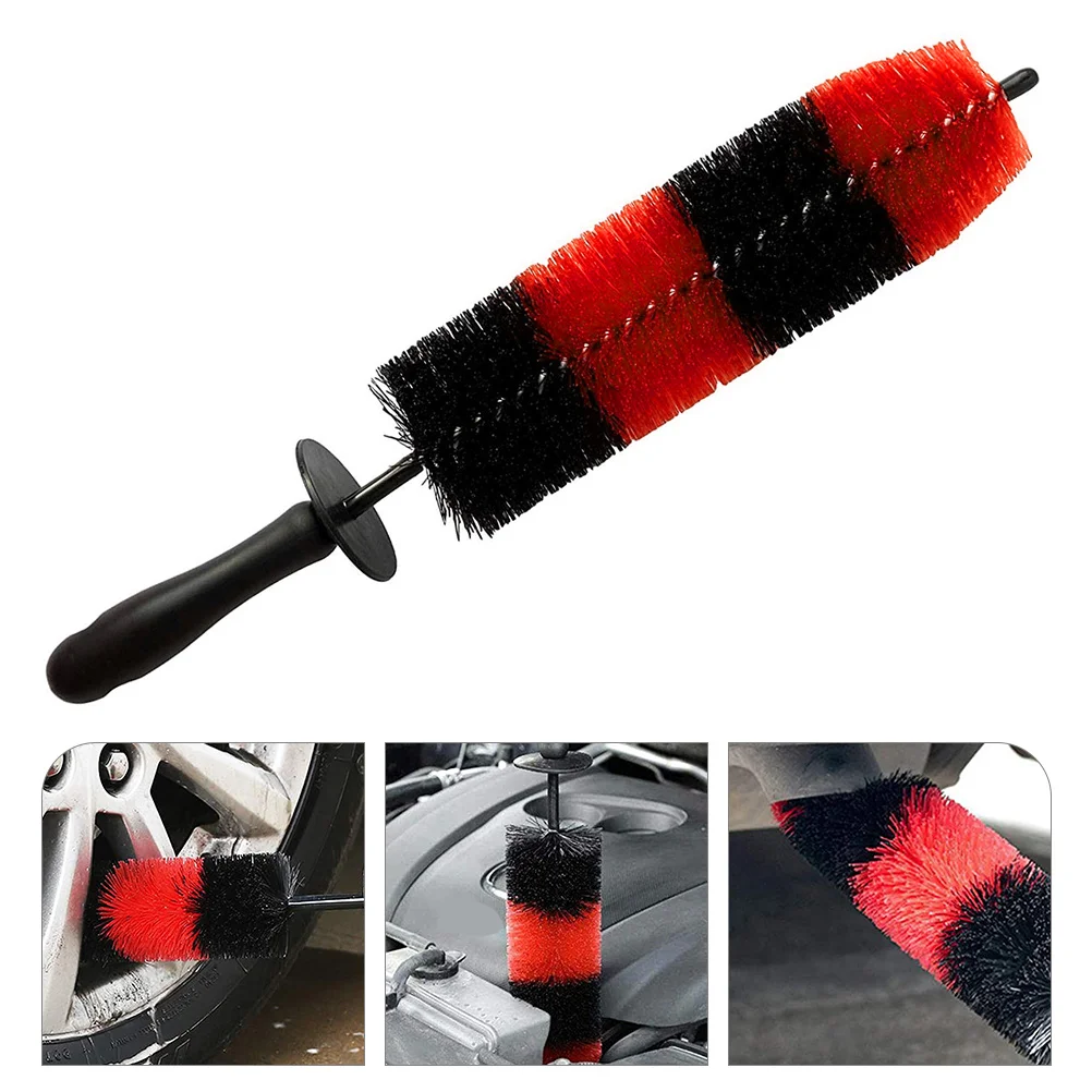 

Wheel Rim Brush Long Tire Detailing Brush Car Washing Brush Cleaning Brush Tool