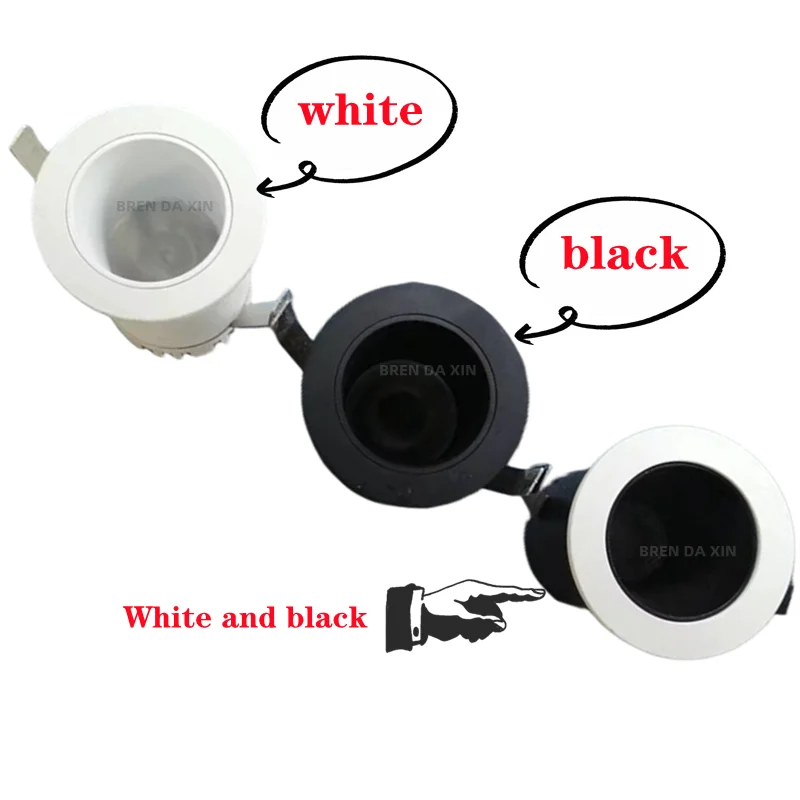 Mini dimmable anti-glare LED downlight Spotlight 3W5W7W10W12W15W Embedded COB ceiling lamp Kitchen lighting bulb