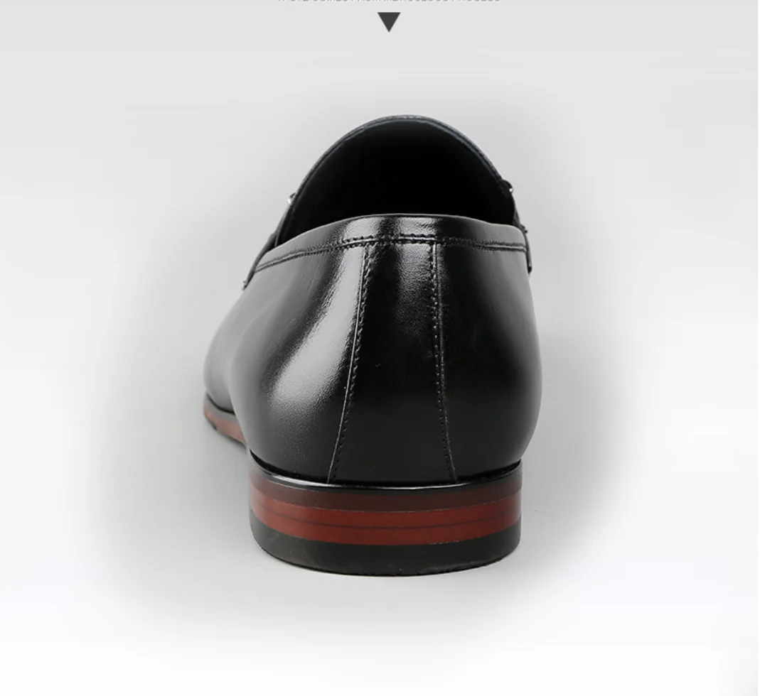 Neue echtes leder business, casual leder schuhe,, mode eine fuß fuß fuß fuß müßiggänger, männer schuhe atmungsaktiv singl – Detail 6