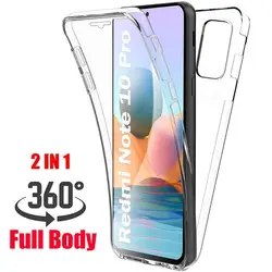 360 Full Body Protection Clear Soft Silicone TPU Case Cover - Redmi Note 10 Pro