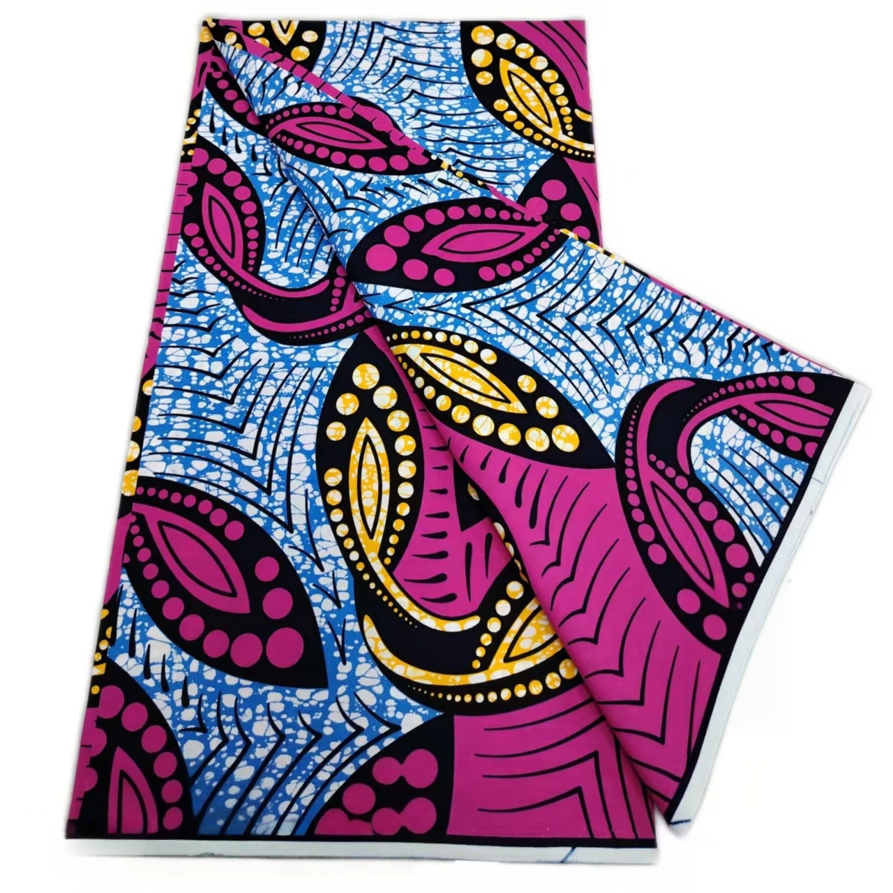 High Quality Super-W Fabric Hollandais 100% Cotton African Ankara Print Fabric 6Yards Real Wax Pagne For Dress Sewing 6