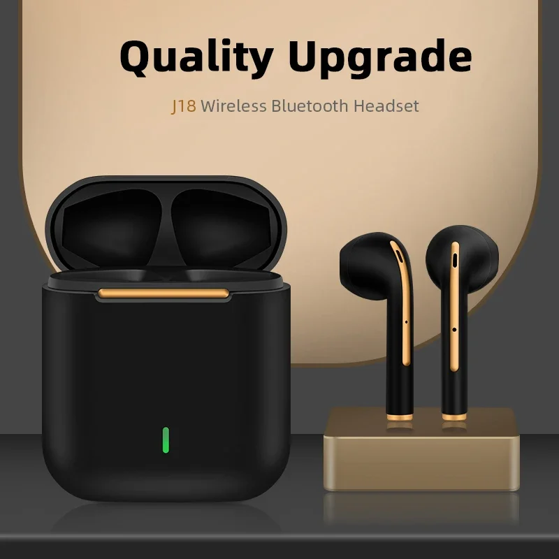 NEW Original J18 TWS Bluetooth Headphones Stereo True Wireless Headset Earbuds In Ear Handsfree Earphones Buds For Mobile Phone 3