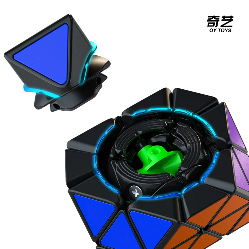 [ECube] QiYi FTO M Face Turning Octahedron Cube Stickerless Magnetic Smooth Speed Cube Professional Puzzle Cubes Toys 4