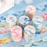 Mr. Paper,- Dreamy Colored Cloud Themed Adhesive Tape Stickers, Scrapbook Notebook Photo Frame Phone Case Decorative Stickers 1