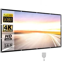Portable Projector Screen for Home Theater Outdoor HD White Foldable Anti-Crease (72Inch) - Image 3