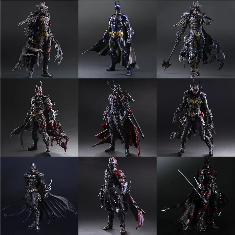 marvel-universe-characters-27cm-batman-western-cowboy-redressed-samurai-spartan-freeze-action-figures-do-model-children's-gifts