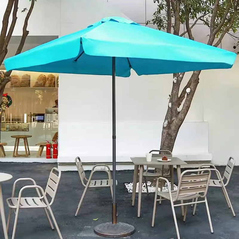 2 meter square Outdoor Patio Sunshade 8 Bones steel frame folding garden parasol umbrella 6 colors for coffee shop ( no base ) yssoa 4 piece 176lb capacity heavy duty cantilever offset patio umbrella base square stand plate u locking water sand