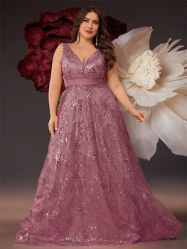 حجم كبير فاخر عميق الخامس الرقبة الترتر الأزرق مساء اللباس المرأة أنيقة الخامس الظهر حفل زفاف طويل حفلة موسيقية فساتين لحفلات الكوكتيل 5