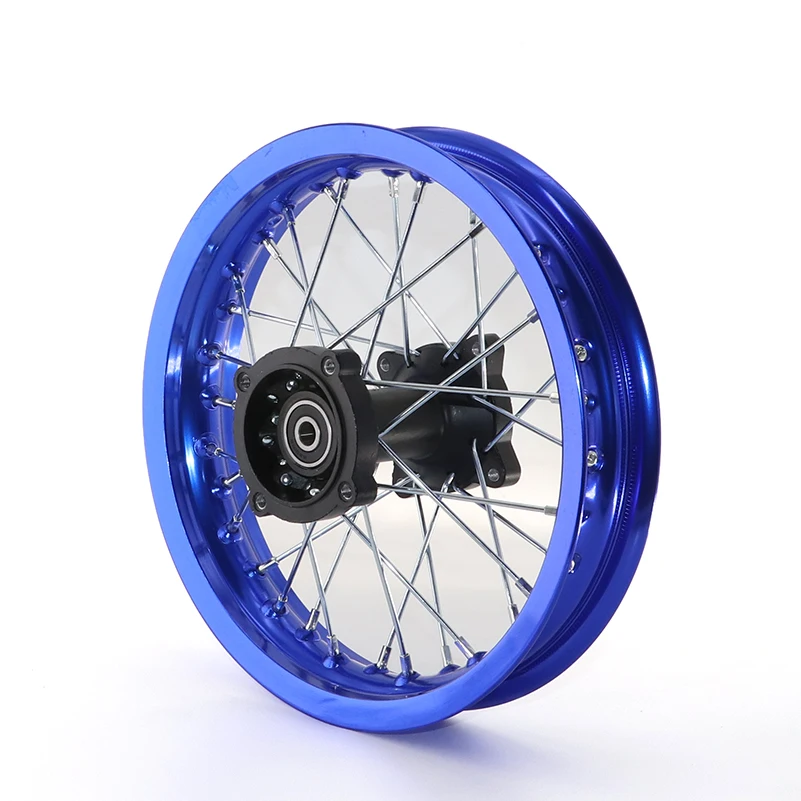 Pit bike Rim of 1.85-12inch Rear Wheel Rim 80/100-12inch Aluminium dirt bike wheel Rims 12mm or 15mm hole hub