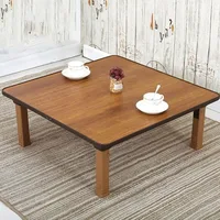 Japanese-Style Square Folding Tea Coffee Table,Small Desk, for Tatami Sitting On The Floor Bedroom Bay Window Tea Room 2