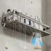 Bathroom Storage Wall Mount Shampoo Makeup Storage Holder Bathroom Accessories No Drilling Wall Shelf Shower Holder for WC Racks 1